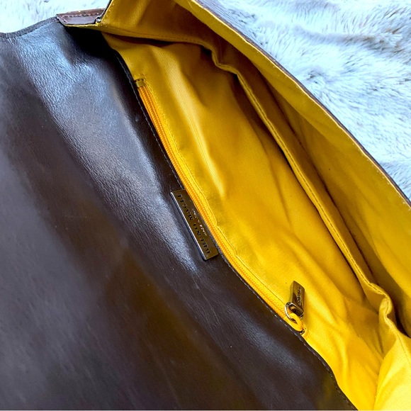 BRUNO MAGLI GORGEOUS CROCODILE DESIGNER PURSE/INTERIOR ZIPPER POCKET/BACK POCKET - Picture 7 of 7